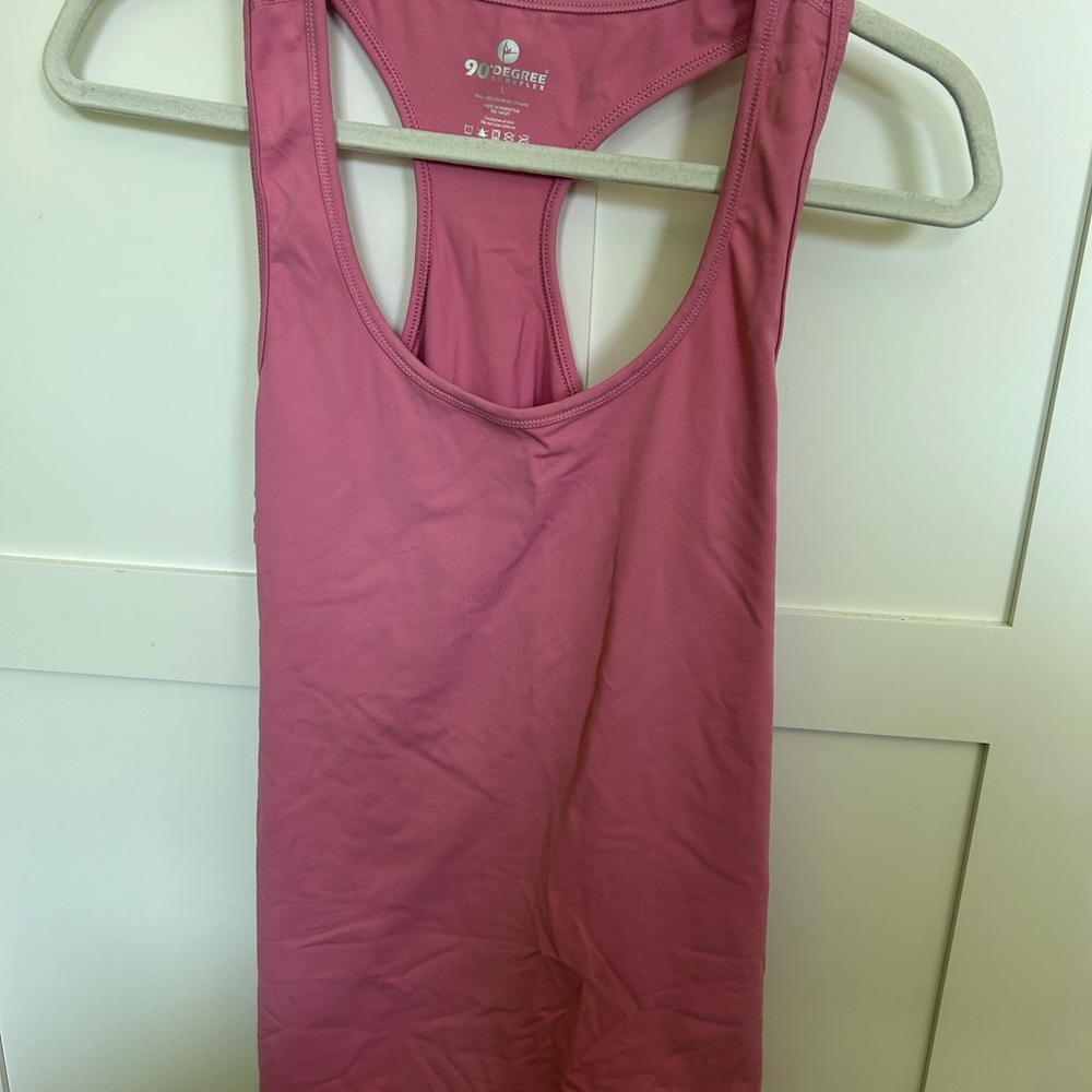 Pink Racerback Tank Tops - Picture 2 of 4